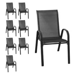 Stapelstuhl CRYSTAL Schwarz -CLP 011e1fa1 c2f0 4060 821b df734f9d3dab