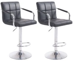 2er Set Barhocker Lucy V2 Chrom Grau -CLP 04a9a4f8 4dad 4cba 8404 149c93dedadb 1