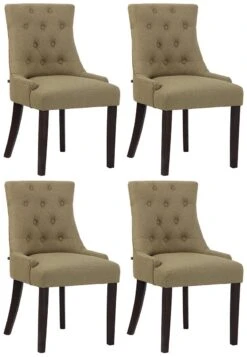 4er Set Esszimmerstuhl Inverness Stoff Antik Dunkelgrau -CLP 05bf0465 515a 45db 9d47 45a67e9c63ac