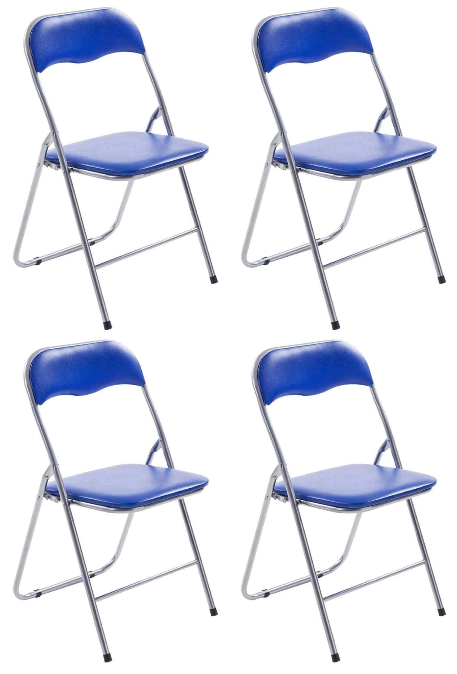 Klappstuhl Felix Blau/silber 2 Klappstuhl Felix Blau/silber – Bild 2