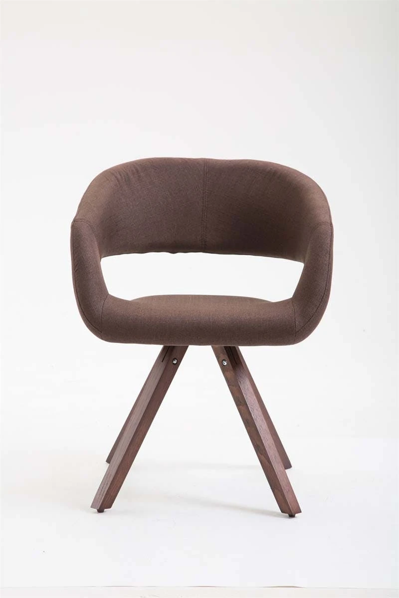 Esszimmerstuhl Suez Stoff Walnuss Braun 7 Esszimmerstuhl Suez Stoff Walnuss Braun – Bild 7