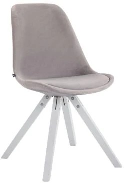 Besucherstuhl Toulouse Samt Square Grau Schwarz -CLP 0b10394f ee35 414b a999 0e75fc8fd7c7