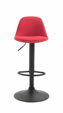 Barhocker Kiel Stoff Schwarz Rot -CLP 0f49b01d 4588 4d60 bf04 8569fb1313bb