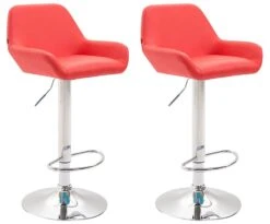 2er Set Barhocker Braga Kunstleder Chrom Schwarz -CLP 0f7a93cf f0d6 41ed bf3b 98966dd80a84