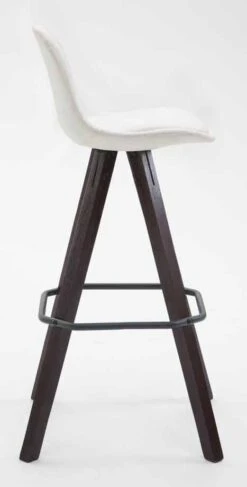 2er Set Barhocker Franklin Vollgepolstert Kunstleder Square Cappuccino (eiche) Weiß -CLP 0fc01e06 4933 49a8 99b4 e2507a3cdcdd