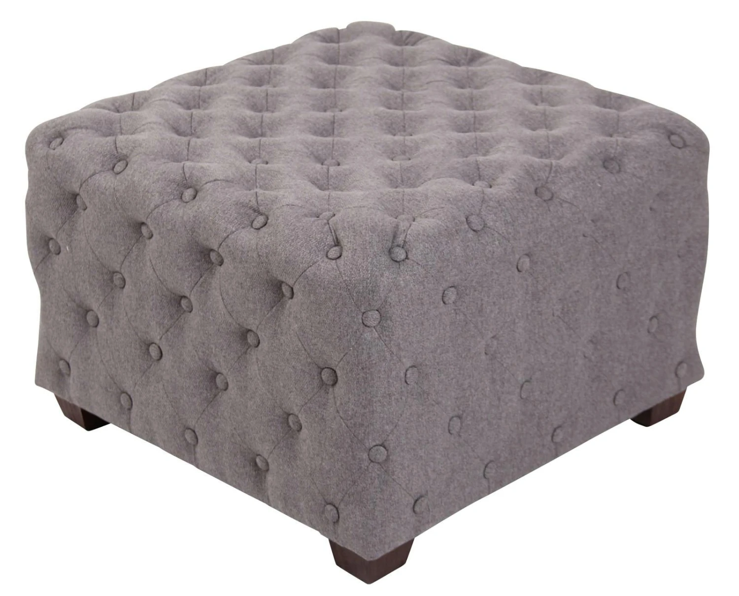 Sitzhocker Nimes Stoff Dunkelgrau 2 Sitzhocker Nimes Stoff Dunkelgrau – Bild 2