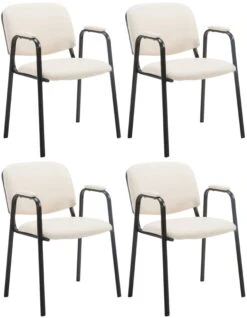 4er Set Besucherstühle Ken PRO Kunstleder Braun -CLP 11a9f581 4833 4787 bc44 7da4487c955b 1