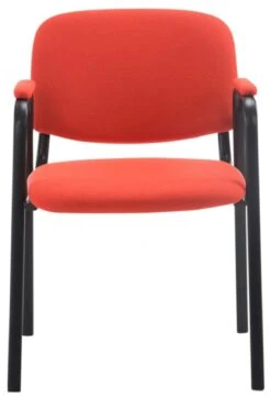 4er Set Besucherstühle Ken PRO Stoff Rot -CLP 11edd5c4 c94a 4c93 98c3 b0104bac71ec