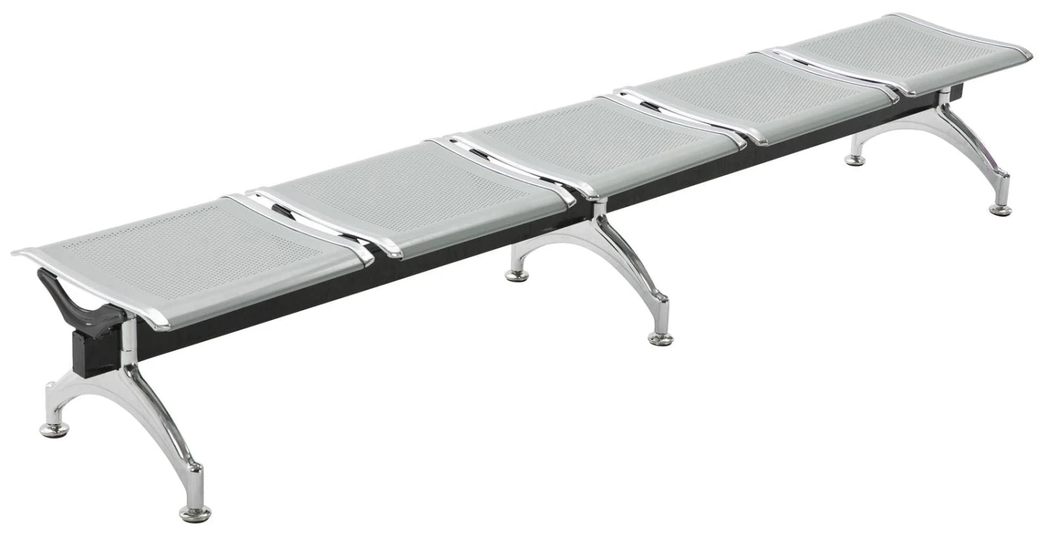 5er Wartebank Central Silber