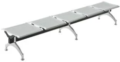 5er Wartebank Central Kunstleder Schwarz/silber 9 5er Wartebank Central Kunstleder Schwarz/silber -CLP 11f7e6af 0c0d 4293 a117 91661285df18 3