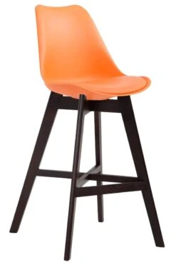 Barhocker Cannes Kunststoff Cappuccino Orange