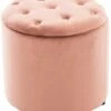 Sitzhocker Pantin Samt Pink