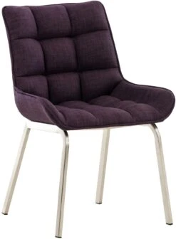 Stuhl Saranda Stoff Edelstahl Grau -CLP 1aad447a 4015 4a2e 9db0 73d893ddf361