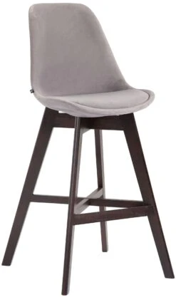 Barhocker Cannes Samt Cappuccino Schwarz -CLP 1b72b6a0 cacb 486c aed2 f3c2f80a46da