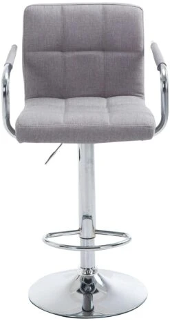 Barhocker Lucy V2 Stoff Chrom Grau -CLP 1d21d72e 7e5f 40c2 b04b 23dde0ebe61a