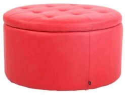 Sitzhocker Evora Kunstleder Rot -CLP 1d29e2d4 e280 4050 ae63 2f9264dbc8b3