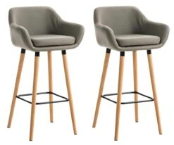 2er Set Barhocker Grant Kunstleder Weiß -CLP 1e77572c 0475 42dc be26 ed25e7697460 1