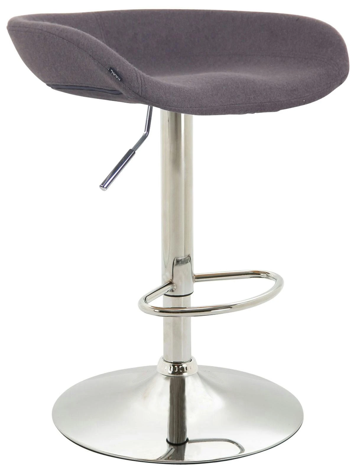 Barhocker Anaheim Filz Chrom Grau 1 Barhocker Anaheim Filz Chrom Grau