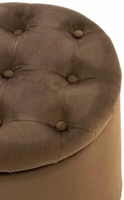 Sitzhocker Pantin Samt Braun -CLP 2348d565 e71c 4e39 96fc 4aed33553635