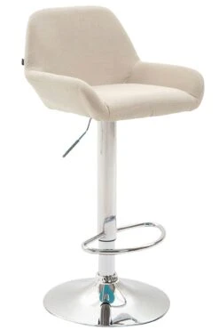 Barhocker Braga Stoff Weiß Creme -CLP 26d353bc 788d 4712 b745 432b2adff42e