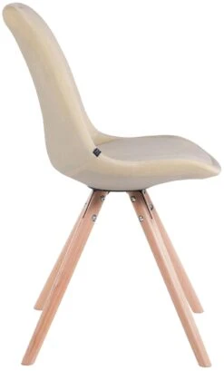 4er Set Stühle Toulouse Samt Rund Natura Creme -CLP 28830ca2 668f 4871 8544 f2bbbff3386e
