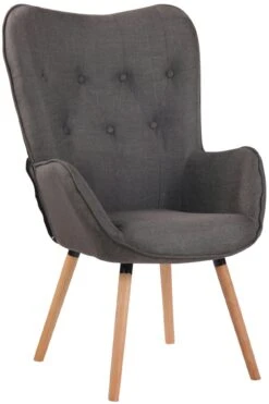 Lounger Ashford Stoff Natura Dunkelgrau