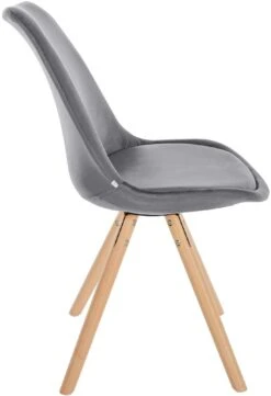 Stuhl Sofia Samt Rund Grau -CLP 2e549fc0 b564 43d1 a1c1 1132c023a6f4