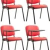 4er Set Stühle Ken Mit Klapptisch Kunstleder Rot