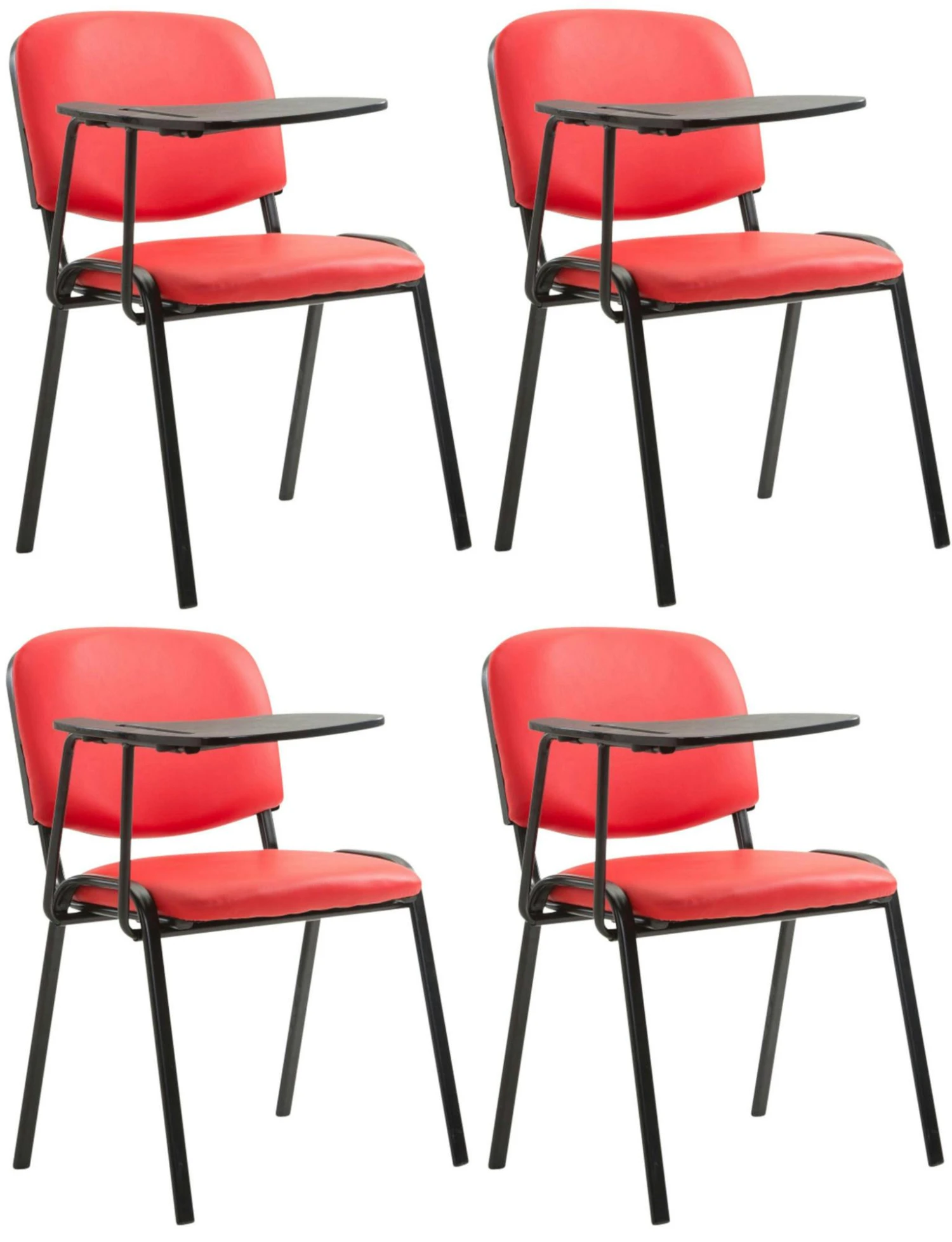 4er Set Stühle Ken Mit Klapptisch Kunstleder Creme 2 4er Set Stühle Ken Mit Klapptisch Kunstleder Creme – Bild 2