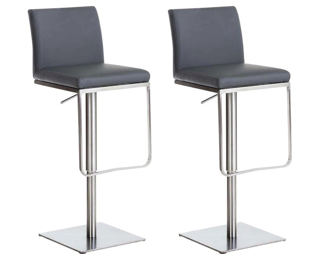 2er Set Barhocker Panama E Kunstleder Schwarz 5 2er Set Barhocker Panama E Kunstleder Schwarz – Bild 5