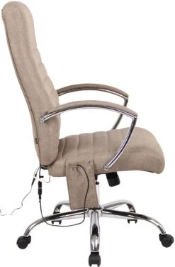 Bürostuhl Valais Stoff Mit Massagefunktion Taupe -CLP 2ff80897 b7b9 4c04 980b 53eb4a72ad9c