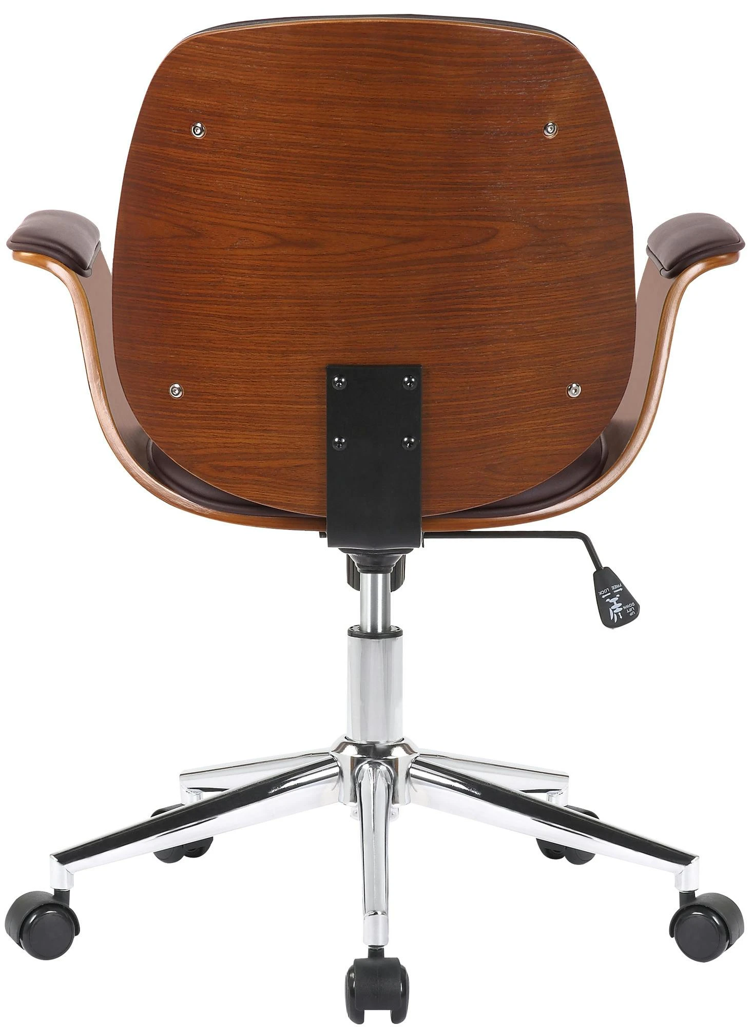 Bürostuhl Kemberg Kunstleder Walnuss/braun 6 Bürostuhl Kemberg Kunstleder Walnuss/braun – Bild 6