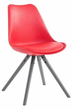 Besucherstuhl Toulouse Kunstleder Rund Cappuccino (eiche) Rot -CLP 3321178e 4ee6 4815 922b 52fdf5f5bee6