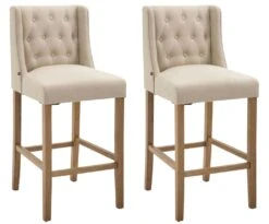 2er Set Barhocker Cassandra Stoff Antik-hell Rot -CLP 33457f04 256f 447b afd8 c794a7fe83dc