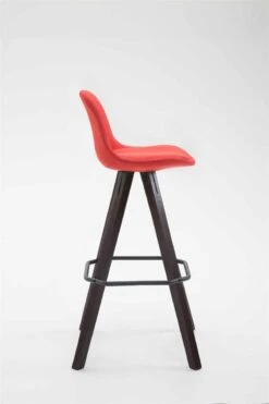 Barhocker Franklin Stoff Square Cappuccino (eiche) Rot -CLP 347708a5 2ff5 4390 a655 194928a2e58f