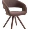 Esszimmerstuhl Suez Stoff Walnuss Braun