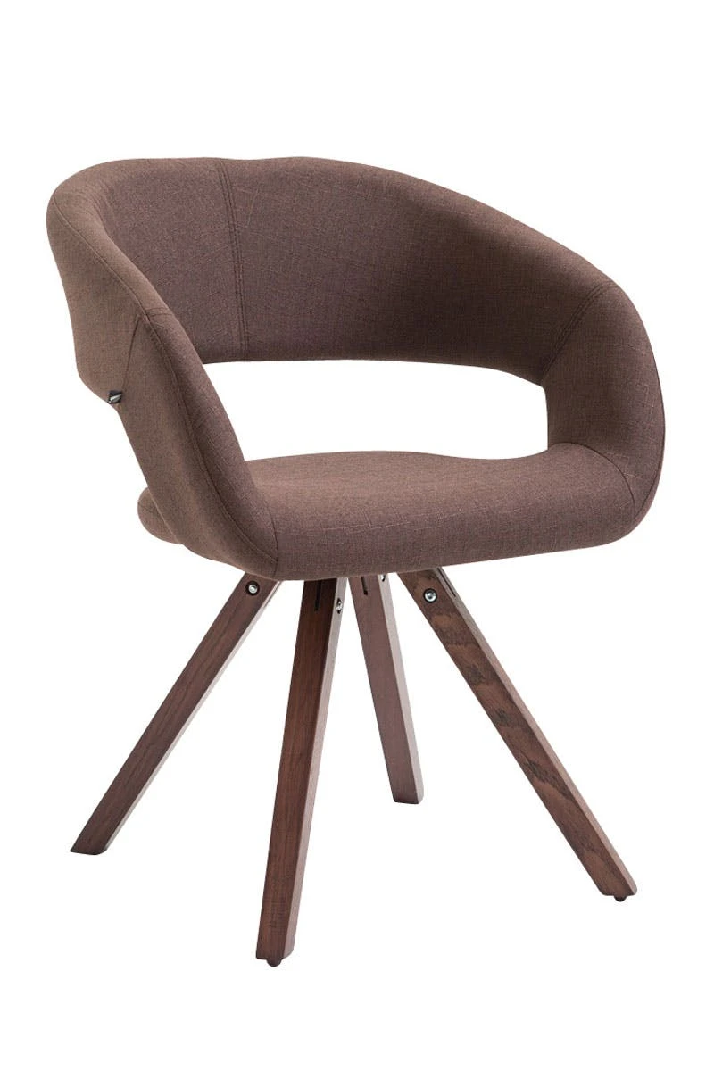 Esszimmerstuhl Suez Stoff Walnuss Braun 1 Esszimmerstuhl Suez Stoff Walnuss Braun