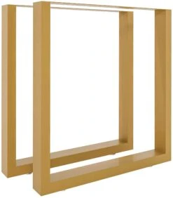 2x Tischbeine Velden 70 Cm Gold