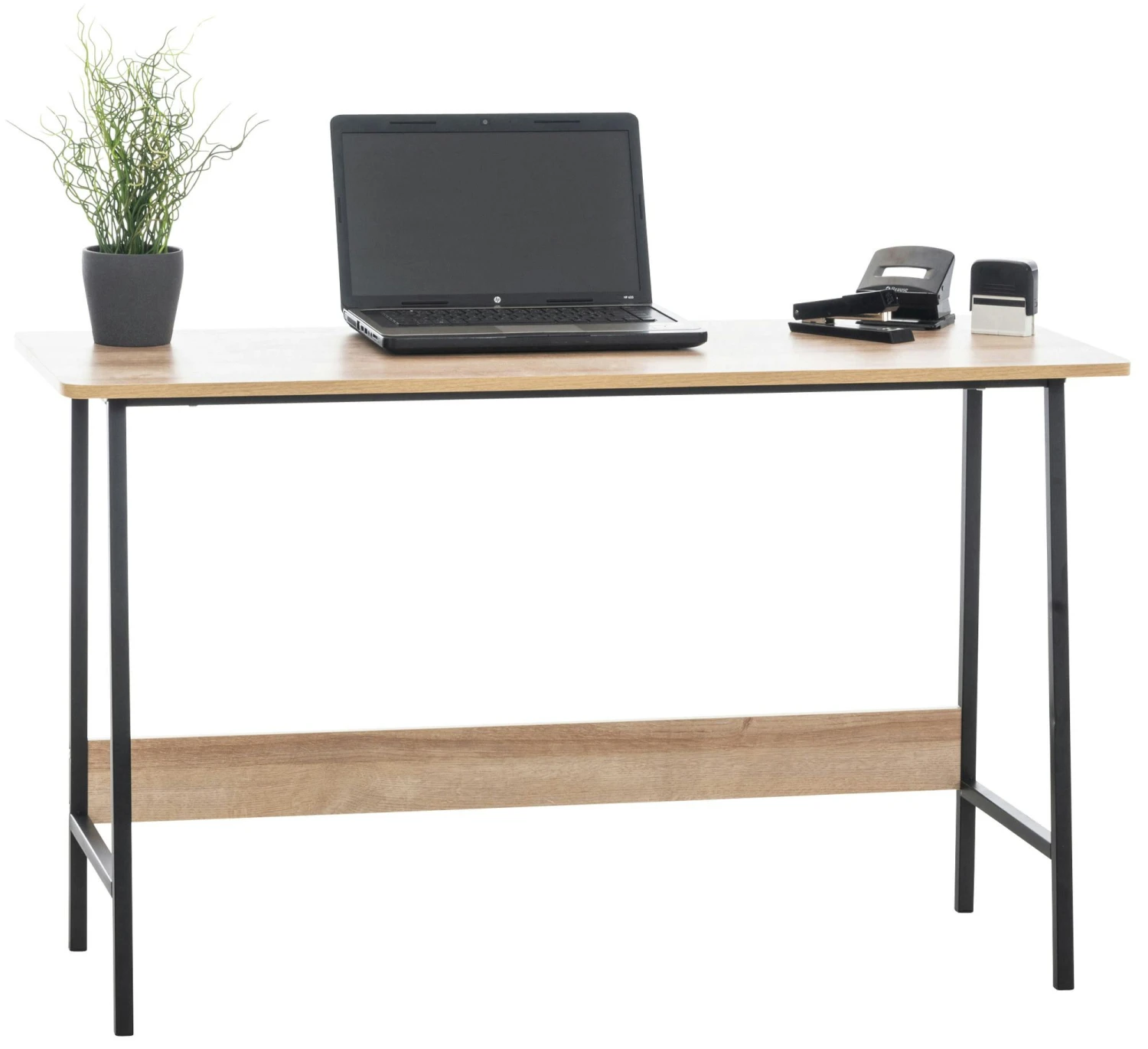 Schreibtisch Wilmington Natura/schwarz 1 Schreibtisch Wilmington Natura/schwarz