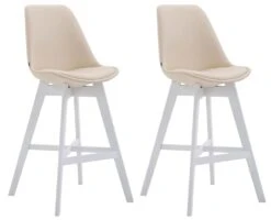 Barhocker Cannes Kunstleder Weiß Creme -CLP 3d58b9a0 9dc2 432a 9aea e02a23b62cfb