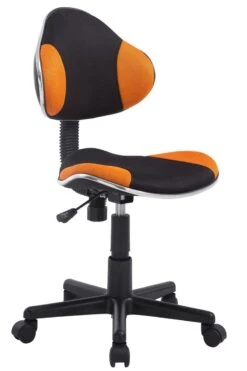 Arbeitshocker Bastian, Schwarz Orange