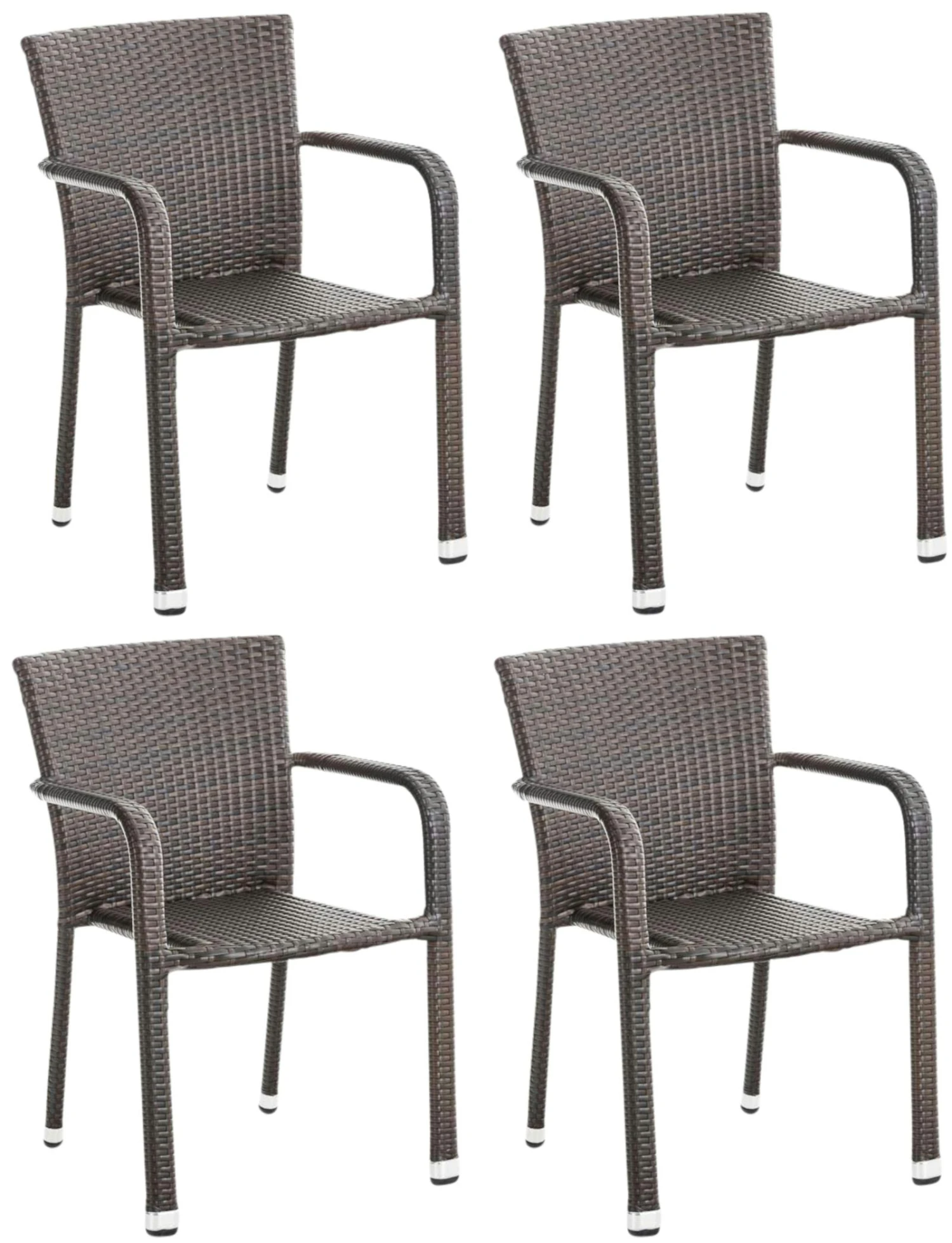 4er Set Stapelstühle Leonie Schwarz 2 4er Set Stapelstühle Leonie Schwarz – Bild 2