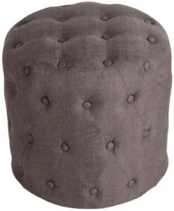 Sitzhocker Lille Stoff Dunkelgrau