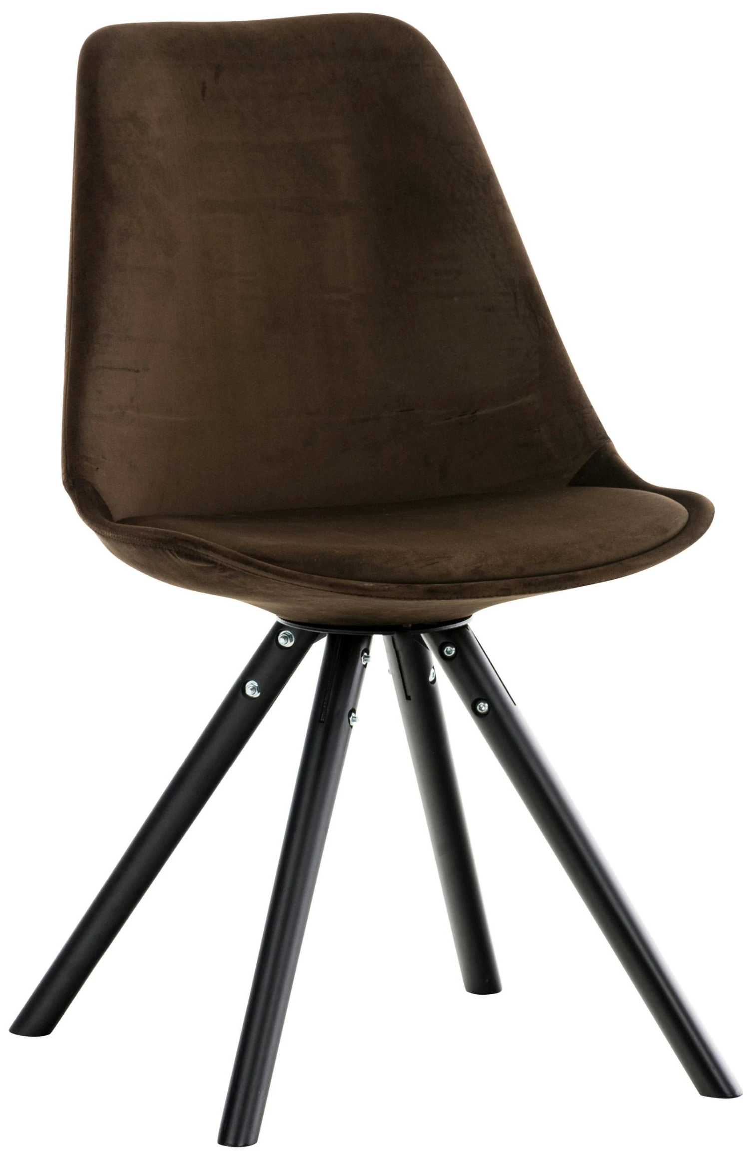 Stuhl Pegleg Samt Rund Schwarz Gelb 5 Stuhl Pegleg Samt Rund Schwarz Gelb – Bild 5