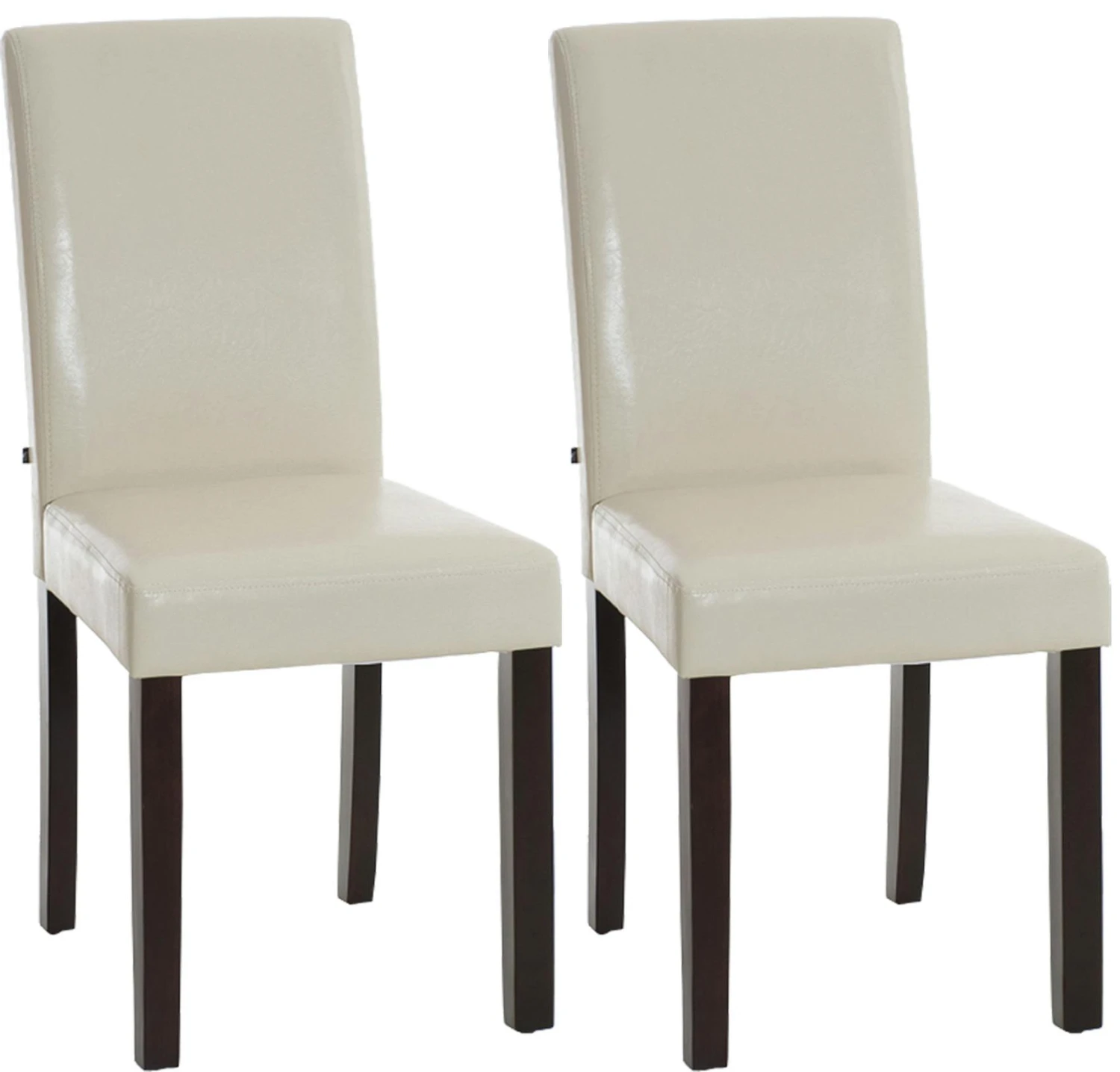 4er Set Esszimmerstuhl Ina Dunkelbraun Creme 5 4er Set Esszimmerstuhl Ina Dunkelbraun Creme – Bild 5