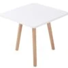 Beistelltisch Almeria Eckig Natura (rund) Weiß