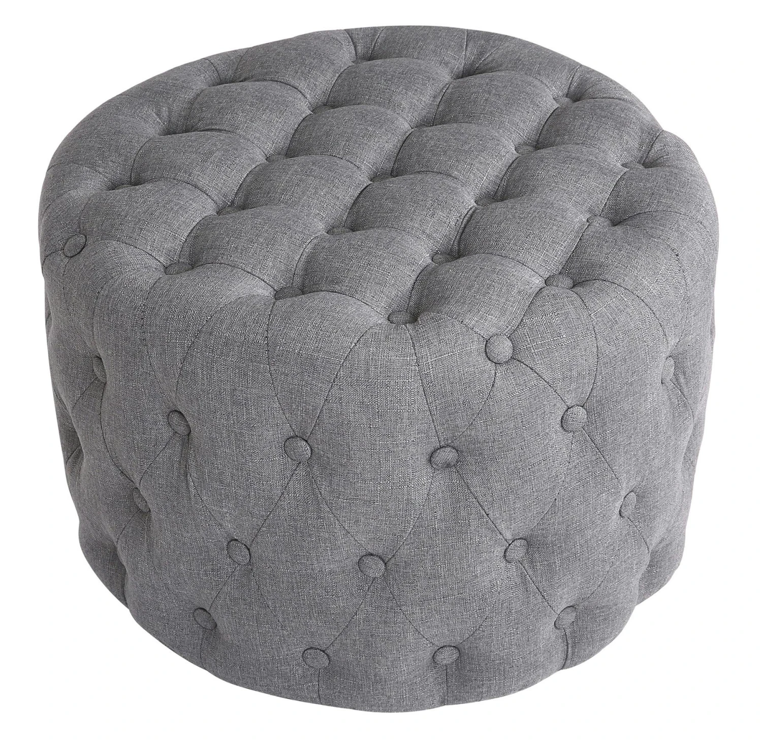 Sitzhocker Medan Stoff Dunkelgrau 2 Sitzhocker Medan Stoff Dunkelgrau – Bild 2