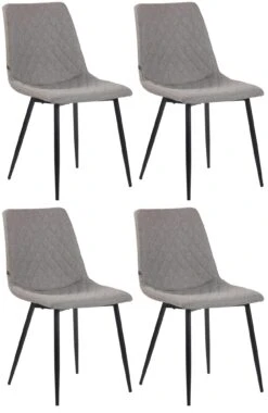 4er Set Stuhl Telde Stoff Rot -CLP 508554e9 a562 4606 aff8 31c67197988f