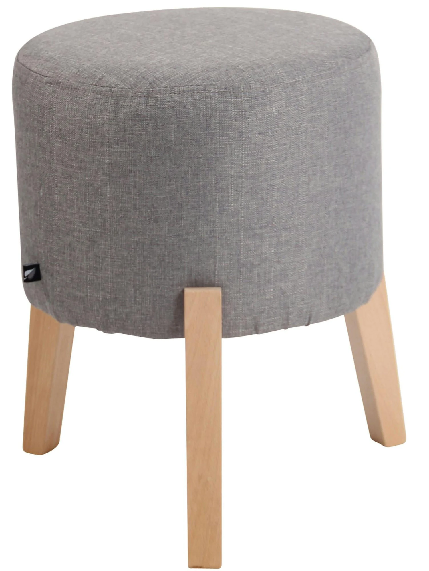 Sitzhocker Emmen Stoff Braun 2 Sitzhocker Emmen Stoff Braun – Bild 2