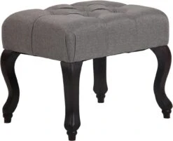 Sitzhocker Brest Stoff Antik-dunkel Grau